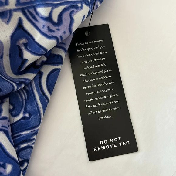 The Limited Tile Printed Short Sleeve Shirt Sheath Dress Women Size Small Blue - Picture 5 of 13